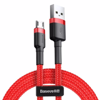 USB Kabelis Baseus "Cafule" raudonas "Micro USB" 200cm