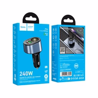 Automobilinis įkroviklis Hoco USB A + USB C + cigarečių žiebtuvėlis PD QC3.0 3A 35W Z56 juodas