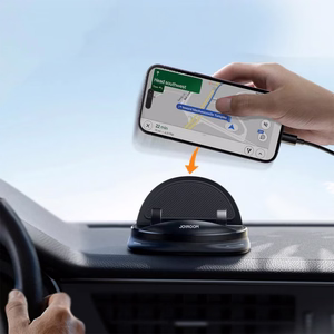Joyroom JR-ZS354 telefono laikiklis su siurbtuku automobiliui, biurui, namams - juodas