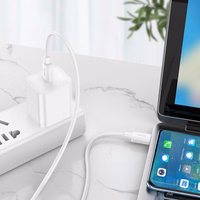 Kabelis USB C į USB C Hoco PD 6A 100W 1 m X96 baltas