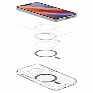 Чехол Spigen Ultra Hybrid MagSafe для iPhone 16e / 17e Carbon Fiber - прозрачный