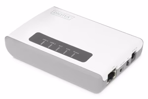 Digitus DN-13024 belaidis daugiafunkcis tinklo serveris su 2 USB 2.0 prievadais, 300 Mb/s