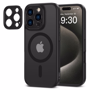 Tech-Protect MagCam Magnetinis iPhone 16 Pro Max dėklas - pusiau permatomas
