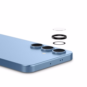Spigen Optik Pro GLAS.TR EZ FIT 2 komplekti kameros dangteliui Samsung Galaxy S25 - juodas