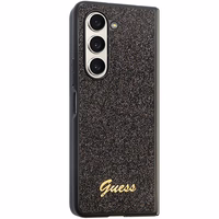 Guess Glitter Script dėklas telefonui Samsung Galaxy Z Fold 5 - juodas