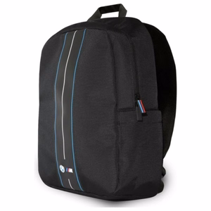 BMW Nylon Blue Stripe kuprinė nešiojamajam kompiuteriui iki 16 col., juoda