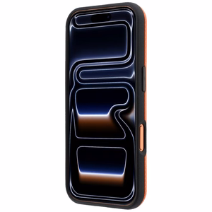 BMW M Quadrille Kevlar Metal Logo MagSafe dėklas, skirtas iPhone 17 Pro / 18 Pro – oranžinis
