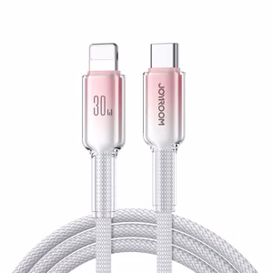 Joyroom S-A42 Crystal-Clear Series 30W USB-C - Lightning cable 1.2m - white