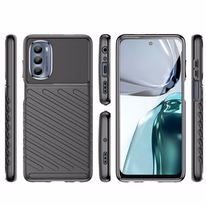 Thunder Case skirtas Motorola Moto G62 5G silikoninis apsauginis dėklas juodas