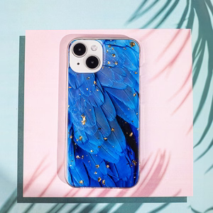 Gold Glam case for Samsung Galaxy A35 5G blue