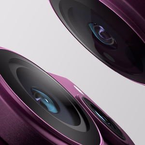 AmazingThing Titan Vision Lens safyro stiklo kameros objektyvų apsauga, skirta iPhone 18 Pro / 18 Pro Max – spalva: violetinė