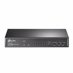 TP-Link 9 priev. 10/100 Mbps stalinis komutatorius su 8 priev. PoE+