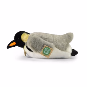 Rappa ekologiškas tikroviškas gulinčio pingvino pliušinis žaislas, 28 cm