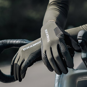 Rockbros cycling gloves spring/summer/autumn, full, size: XXL - green