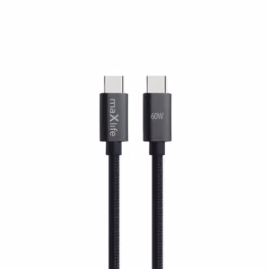 Maxlife MXUC-12 кабель USB-C - USB-C 2,0 m 60W черный