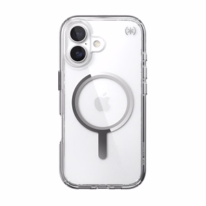 Speck Presidio Perfect Clear MagSafe - iPhone 17 dėklas (Clear / sidabrinis)