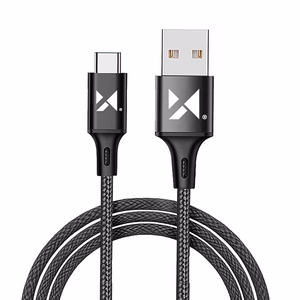Wozinsky Kabelis USB - USB Type-C 2,4A 2m juodas (WUC-C2B)