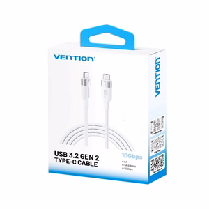 Vention USB 3.2 5A 10 Gb/s 1 m baltas USB-C į USB-C laidas