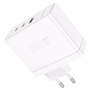 Borofone sieninis įkroviklis BN11 Imperial - USB + 2xType C - QC 3.0 PD 100W baltas