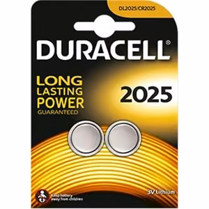 Duracell DL2025 – ličio CR2025 baterijos, 2 vnt.