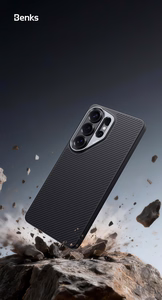 Benks Magnetic Armor Pro Kevlar Metal Frame Dėklas 600D (G048) for Samsung Galaxy S26 juodas