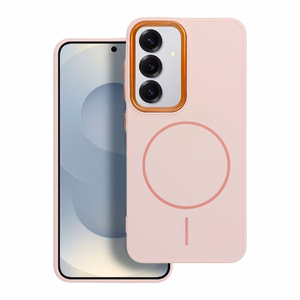FRAME MAG COVER Dėklas telefonui, suderintas su MagSafe, SAMSUNG S26 Edge rožinis