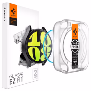 Spigen Glas.tR EZ Fit grūdintas stiklas laikrodžiui Samsung Galaxy Watch 7 (44 mm) - 2 vnt.
