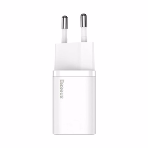 Baseus Super Si 20W USB-C įkroviklis, baltas (CCSUP-B02)