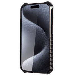 Audi IML Sport Magnetinis dėklas telefonui iPhone 15 Pro Max 6.7" juodas/juodas kietas dėklas AU-IMLMIP15PM-RSQ/D2-BK