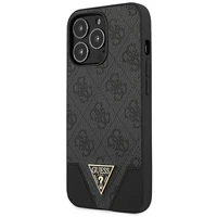 Guess dėklas GUHCP13LPU4GHBK iPhone 13 Pro / 13 6.1" pilkas/pilkas hardcase 4G Triangle Collection