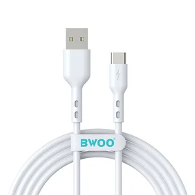 BWOO Kabelis USB - USB-C 1m 3A baltas BO-X172C