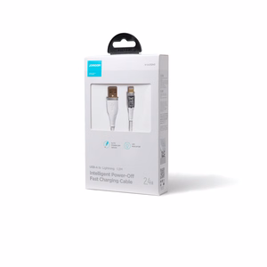 Kabelis su USB-A / "Lightning" / 2,4A / 1,2 m "Joyroom" S-UL012A3 (baltas)