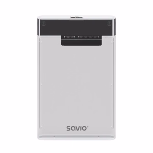 Savio 2,5" išorinis HDD/SSD korpusas, USB 3.0, skaidrus, AK-66