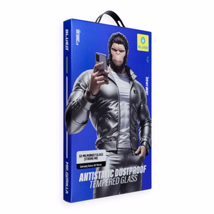 LCD apsauginis stikliukas 5D Mr. Monkey Glass (Strong HD) Apple iPhone 18 Pro Max juodas
