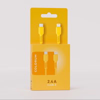 COLORUM laidas USB-C - Lightning 1,8m 2,4A CK12-CL-05 xYellow