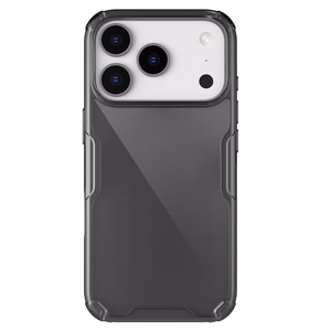 Nillkin Nature TPU Pro dėklas telefonui iPhone 17 Pro - pusiau skaidrus juodas