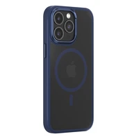 Dėklas telefonui Comma Joy Elegant Mag iPhone 15 Plus mėlynas