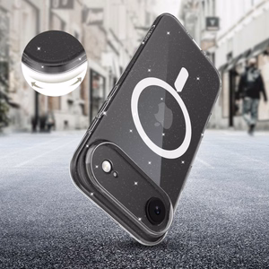 Tech-Protect FlexAir MagSafe dėklas telefonui iPhone 17 Air - skaidrus su blizgučiais