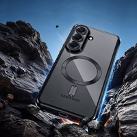 Tech-Protect MagFlex MagSafe Dėklas for Samsung Galaxy A57 5G - Clear juodas