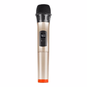 Belaidis dinaminis mikrofonas UHF PULUZ PU628J 3.5mm (auksinis)