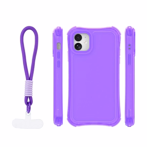 Safepop dėklas su dirželiu skirtas iPhone 11 violetinis