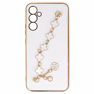 Dėklas telefonui Samsung Galaxy A34 5G dizainas 3 baltas