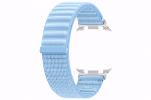 Mėlynas „Samsung SVL32SL Fabric Band“ medžiaginis laikrodžio dirželis (S/M), skirtas „Galaxy Watch9“ ir „Galaxy Watch8“