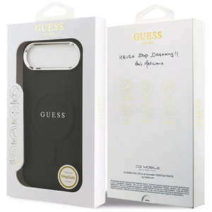 Guess Classic Logo Magnetinis dėklas telefonui iPhone Air - juodas