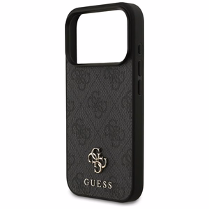Guess 4G Small Classic Logo MagSafe dėklas iPhone 18 Pro / 17 Pro – juodas
