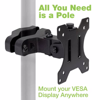 Techly ICALCD100BK Juoda Stalas