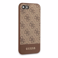 Guess 4G Stripe Collection dėklas telefonui iPhone 7 / 8 / SE 2020 / SE 2022 - Rudas