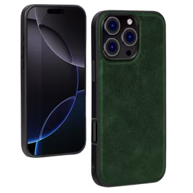 Dėklas X-Level "Earl III Collection" Apple iPhone 16 Pro Max tamsiai žalias