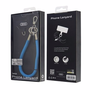 Audi universalus telefono dirželis 28cm 8mm mėlynas AU-HSL8-R8/D1-BE