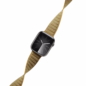 Crong Melange magnetinis dirželis, skirtas Apple Watch 38 / 40 / 41 / 42 mm, geltonas melanžas